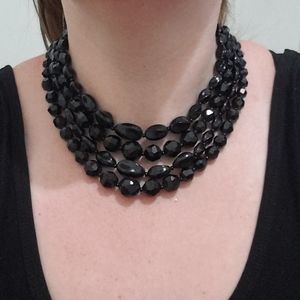 Lot of 2 vintage plastic costume jewelry necklaces